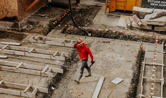 man on a construction site