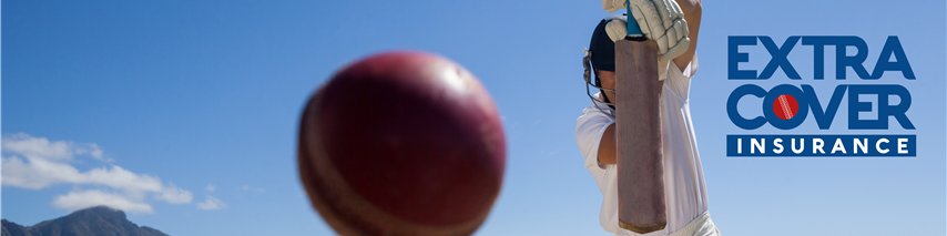 Extra cover logo in corner of player hitting red ball